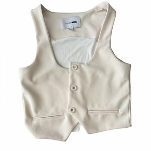 Fashion Nova Cream Kids Vest